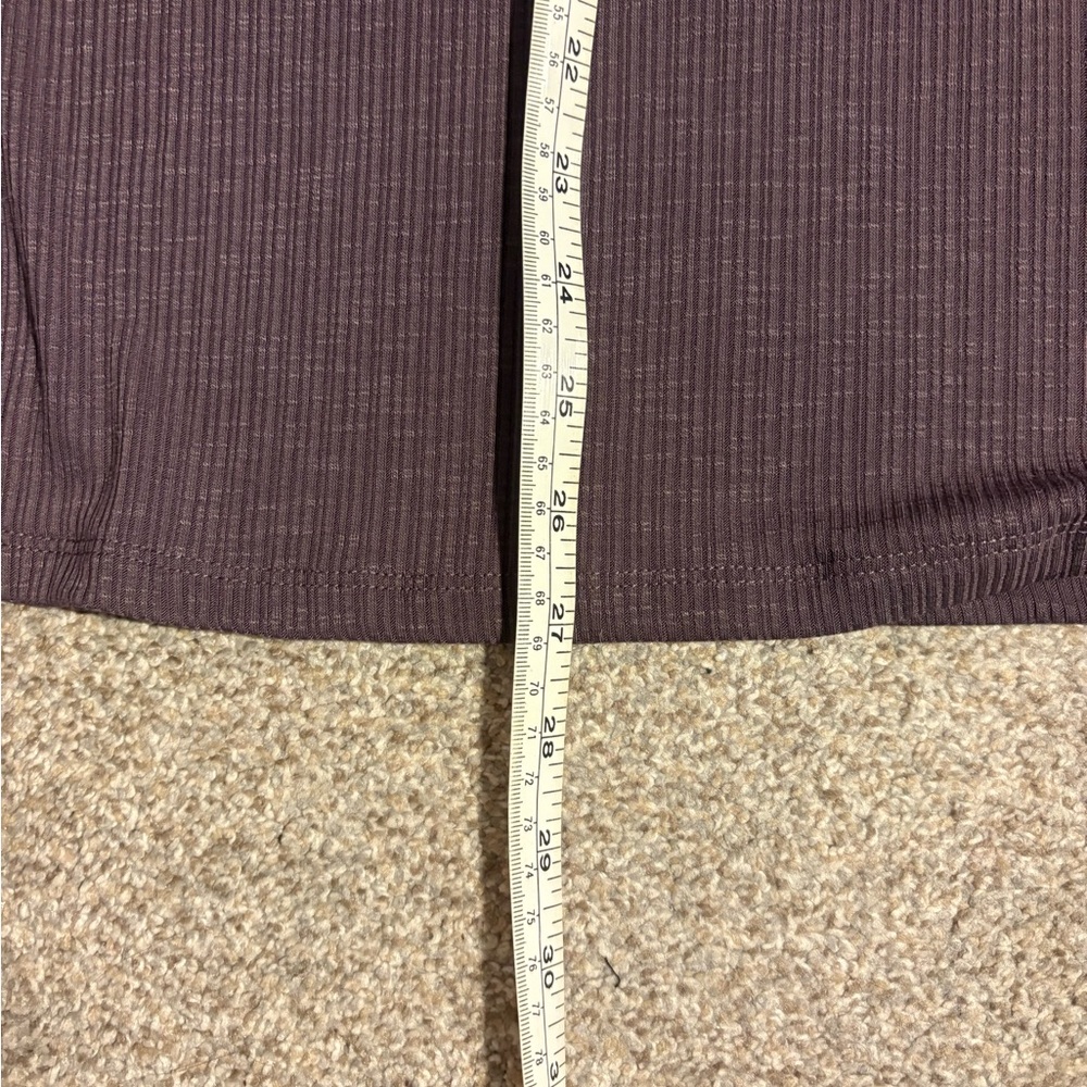 Old Navy Luxe Ribbed Top in Mauve - Picture 4 of 7